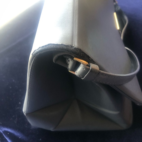 STELLA MCCARTNEY GRAY BECKETT FAUX NAPPA SHOULDER BAG - Picture 9 of 16